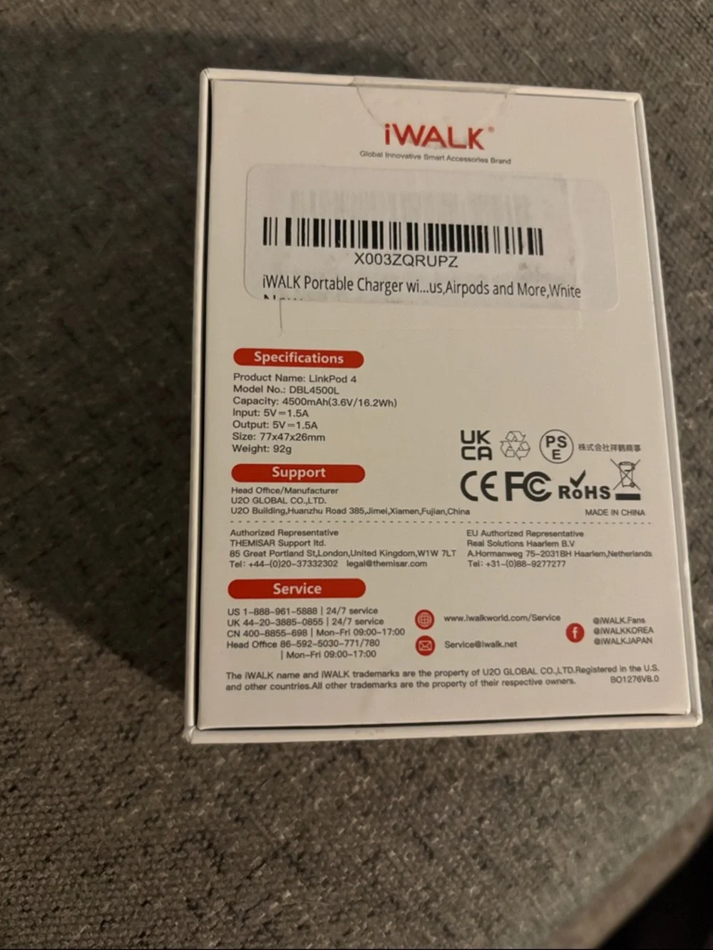 N/A lightning iwalk